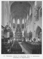 Bartenstein, Kreis Bartenstein Bartenstein, Ostpr., ev. Pfarrkirche, Mitte 14. Jahrhundert, Blick zum Altarraum, Бартенштайн (Вост. Пруссия), евангелическая приходская церковь, середина XIV века, вид на алтарную часть