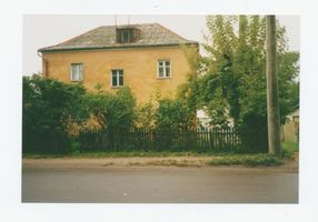 Metgethen, Ort und Bahnstation, Stadtkreis Königsberg Forstweg 40 Metgethen, Forstweg 40, Haus Carl, gegenüber dem Friedhofseingang Metgethen, Häuser früher und heute