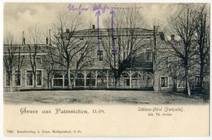 Palmnicken, Kreis Samland Palmnicken, Schlosshotel, Parkseite Пальмникен, замковый отель, сторона парка
