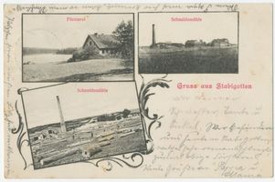Stabigotten, Försterei, Kreis Allenstein Stabigotten, Försterei, Schneidemühle Штабиготтен, лесничество, лесопилка