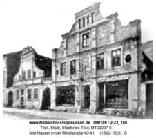 Tilsit, Stadt, Stadtkreis Tilsit Schlageterstraße (fr. Mittelstraße) 40-41