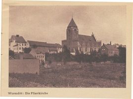 Wormditt, Kreis Braunsberg Wormditt, Die Pfarrkirche Wormditt, Katholische Kirche