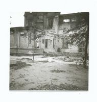 Tilsit, Stadt, Stadtkreis Tilsit Tilsit, Restaurant  Jakobsruh  von der Gartenseite gesehen, nach der Zerstörung I Ostpreußen, Zweiter Weltkrieg und das Ende