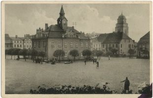 , Soldau, Markt mit Rathaus und Evang. Kirche II 