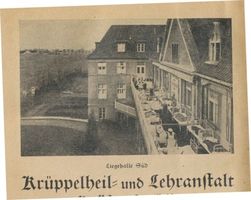 Königsberg (Pr.), Stadtkreis Königsberg Dieffenbachstraße 10 Königsberg (Pr.), Dieffenbachstraße, Krüppelheil- und Lehranstalt, Liegehalle Süd Кёнигсберг (Пр.), Диффенбахштрассе, лечебно-учебное заведение для инвалидов, южный солярий