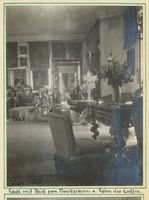 Rautenburg, Kreis Elchniederung Rautenburg, Schloß, Saal mit Blick zum Musikzimmer Раутенбург, замок, зал с видом в музыкальную комнату
