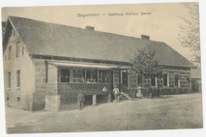 Brödau, Kreis Johannisburg Bogumillen, Gasthaus Richard Becker 