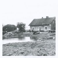 Peterswalde Kr. Heilsberg, Kreis Heilsberg Peterswalde Kr. Heilsberg, Wohnhaus Josef Wölke, Ansicht von der Ortsseite 