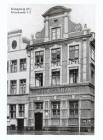 Königsberg (Pr.), Stadtkreis Königsberg Köttelstraße 1-2 Königsberg, Köttelstraße, Handelsbank Königsberg, Stadtteil Kneiphof