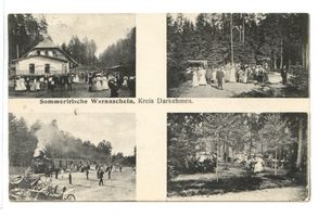 Warnheide, Kreis Angerapp Warnascheln, am Kleinbahnhof, Waldidylle 