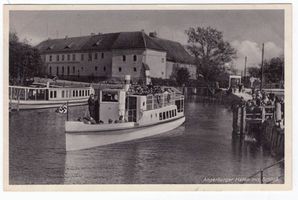Angerburg Kr. Angerburg, Stadt, Kreis Angerburg Angerburg, Hafen mit Schloss I 