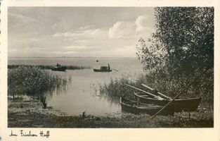  Frisches Haff, Fischerboote am Haff Frische Nehrung - Frisches Haff