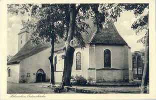 Hohenstein Kr. Osterode, Stadt, Kreis Osterode Hohenstein i. Ostpr., Ordenskirche Хоэнштайн в Восточной Пруссии, орденская церковь