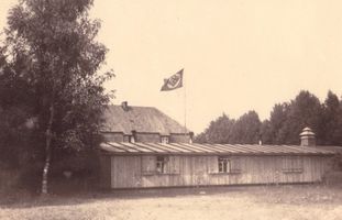 Blockswalde, Kreis Schloßberg Maschuiken, Reichsarbeitsdienstlager, Baracke hinter dem Haupthaus I 