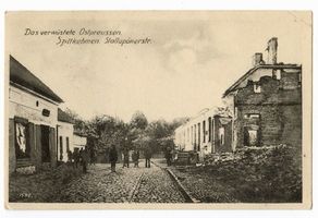 Wehrkirchen, Ort, Kreis Goldap Szittkehmen, Stallupönerstr. Kriegsschäden Erster Weltkrieg