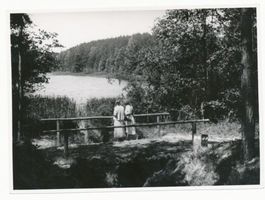  Kreis Osterode, Großer Silbersee mit Durchbruch zum Kleinen Silbersee Район Остероде, Большой Сильберзее с протокой к Малому Сильберзее