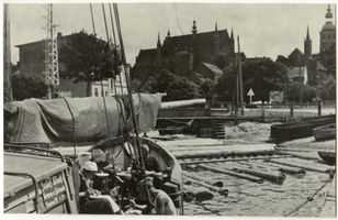 Frauenburg, Kreis Braunsberg Frauenburg, Blick über den Bootshafen zum Dom Frauenburg, Dom