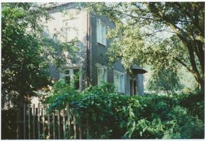 Metgethen, Ort und Bahnstation, Stadtkreis Königsberg Schlageterweg 23 Metgethen, Ortsteil Gartenstadt, Schlageterweg 23 Metgethen, Häuser früher und heute