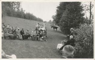 Heidmühle, Kreis Ortelsburg Sawitzmühle, Gottesdienst im Freien 