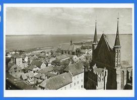 Frauenburg, Kreis Braunsberg Frauenburg, Blick auf die Stadt und das Haff Frauenburg, Dom