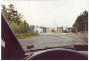 Kurische Nehrung, Russisch-Litauischer Grenzübergang bei Nidden 