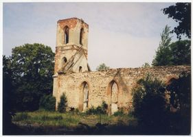 Rudau Kr. Samland, Kirchdorf, Kreis Samland Rudau Kr. Samland, Kirchenruine Рудау, окр. Самбия, церковные руины