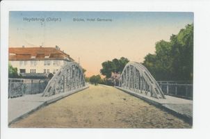 Heydekrug Kr. Heydekrug, Kreis Heydekrug Heydekrug Kr. Heydekrug, Brücke, Hotel Germania 