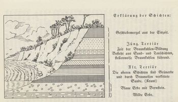 Samland, Schematischer Durchschnitt durch die Bernsteinküste Samlandküste, Bernsteinfischer
