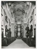 Heiligelinde, Kreis Rastenburg Heiligelinde, Kirche, Mittelschiff, Blick zum Altar II 