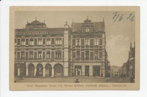 Guttstadt, Kreis Heilsberg Guttstadt, Hotel Deutsches Haus Гуттштадт, отель «Немецкий дом»