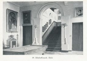 Dönhofstädt, Gut und Schloß, Kreis Rastenburg Dönhofstädt, Schloß, Diele 