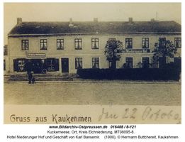 Kuckerneese, Ort, Kreis Elchniederung Am Markt