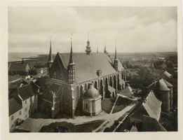 Frauenburg, Kreis Braunsberg Frauenburg, Blick auf den Dom, die Stadt und das Haff II Фрауэнбург, вид на собор, город и залив, II