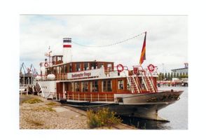 Tilsit, Stadt, Stadtkreis Tilsit Tilsit, Der Nachfolgedampfer der  Grenzland  auf der Kieler Förde Тильзит, пароход-преемник «Гренцланда» в Кильской бухте
