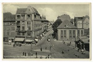 Königsberg (Pr.), Stadtkreis Königsberg Straße der SA Königsberg, Roßgärter Markt mit Blick in die Königstraße II Königsberg, Östliche Innenstadt östlich des Schloßteiches und nördlich des Pregel
