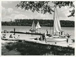  Masuren, Bootshafen am Beldahnsee Мазурия, лодочная гавань на озере Бельдан