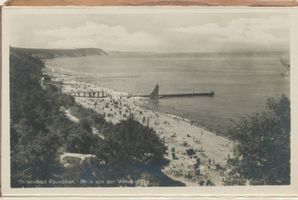 Rauschen Kr. Samland, Kreis Samland Rauschen Kr. Samland, Blick von der Venusspitze Rauschen, Strand