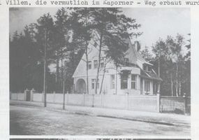 Metgethen, Ort und Bahnstation, Stadtkreis Königsberg Adolf-Hitler-Weg Metgethen, Villenkolonie, Kaporner Heide-Weg, Villa II 