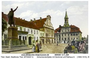 Tilsit, Stadt, Stadtkreis Tilsit Schenkendorfplatz  Tilsit, Schenkendorfplatz