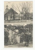 Johannisburg, Kreis Johannisburg Johannisburg, Kirche, Stadtschule Johannisburg, Kirchenplatz