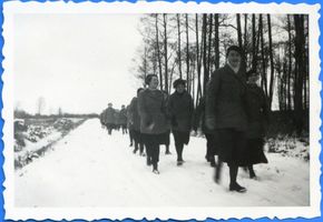 Lablacken Kr. Labiau, Kreis Labiau Lablacken Kr. Labiau, Maedels im Wald bei Lablacken 