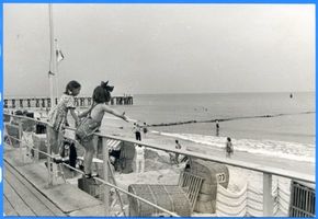 Cranz Kr. Samland, Ort, Kreis Samland Cranz, Strandleben XV Cranz, Strandpromenade