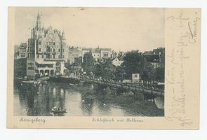 Königsberg (Pr.), Stadtkreis Königsberg Königsberg, Schloßteichbrücke mit Bellevue Кёнигсберг, мост через Замковый пруд с «Бельвю»