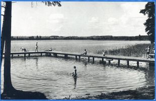 Allenstein, Stadtkreis Allenstein Allenstein - Olsztyn, Okullsee, Badeanstalt Allenstein, am Okullsee