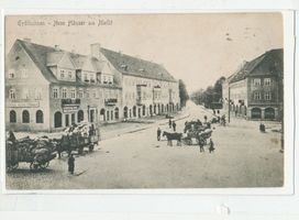 Eydtkau, Kreis Ebenrode Markt Eydtkuhnen, Markt, Neue Häuser III Эйдткунен, рынок, новые дома, III