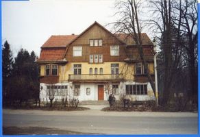 Georgenswalde, Kreis Samland Georgenswalde, Warnickerstr., Fremdenheim, Drogerie, Bäckerei, Schoris 