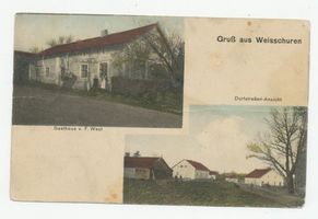 Weischnuren Kr. Preußisch Eylau, Kreis Preußisch Eylau Weischnuren Kr. Preußisch Eylau, Gasthaus F. West, Dorfstaße ??? Вайшнорен, район Прёйсиш-Эйлау, трактир Ф. Веста, Дорфштрассе ???