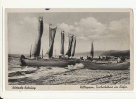Pillkoppen, Kreis Samland Pillkoppen, Fischerkähne im Hafen 
