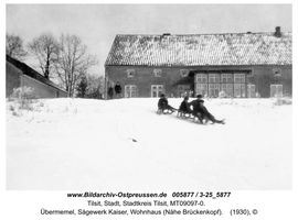 Tilsit, Stadt, Stadtkreis Tilsit   Tilsit, Winterfreuden