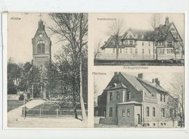 Breitenstein (Ostpr.), Ort, Kreis Tilsit-Ragnit Kraupischken (Ort), Kirche, Krankenhaus, Pfarrhaus 